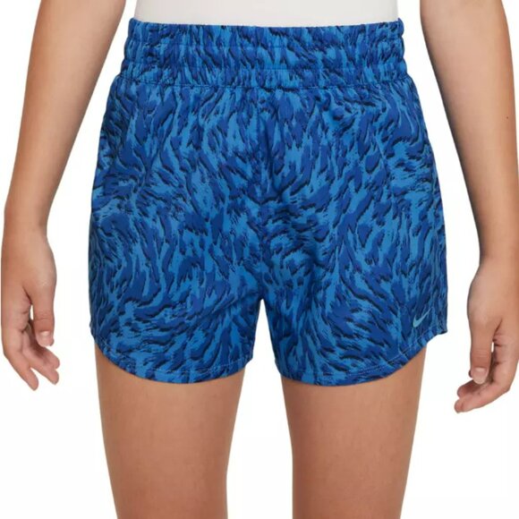 Nike Girls Size XS One Woven High Rise Printed Shorts FQ4527-435 - Picture 4 of 4